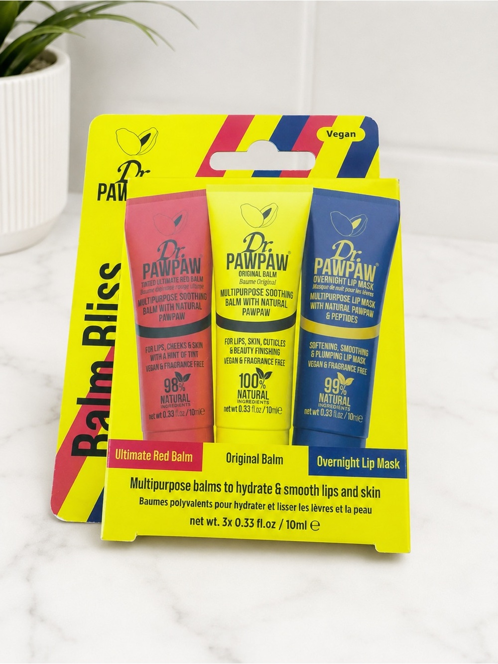 Dr. Pawpaw Balm Bliss - 3 piece set mini bundle great for gifting - BNIB